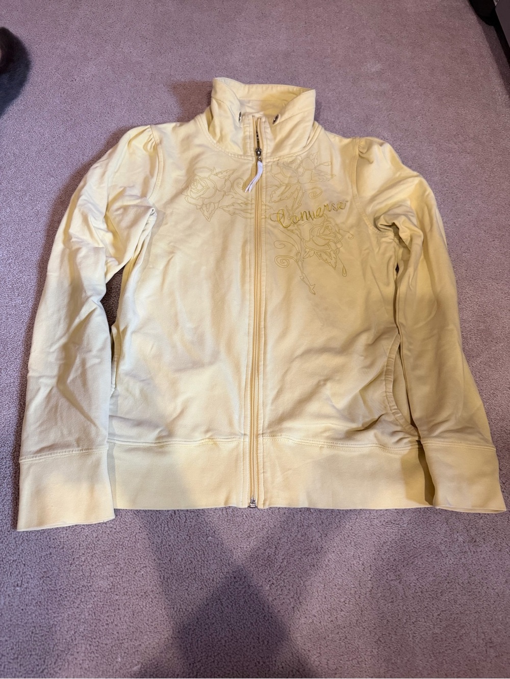 Converse Women's Yellow Zip-Up
